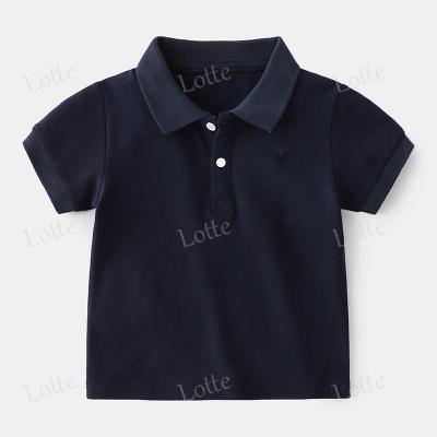 China Wholesale QUICK DRY Custom Print T-shirts Baby Boy Solid Casual Tops Summer Children's Polo T-Shirt for sale