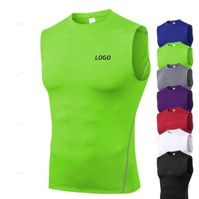 China Mens Muscle Gym Workout Stringer Tank Tops Bodybuilding Fitness T-Shirts QUICK DRY for sale