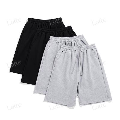 China Breathable Customized Logo Printing For Men's Solid Color Casual Loose Sports Shorts for sale