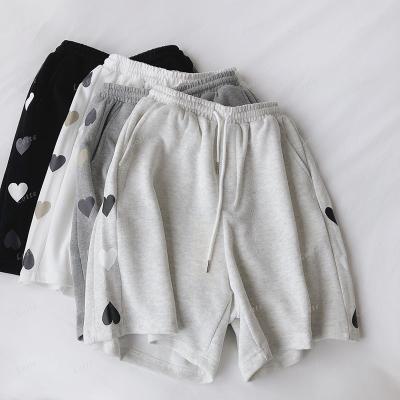 China Anti-Wrinkle Women Summer Style Custom Joggers Shorts Sweat Shorts String Lady Shorts for sale