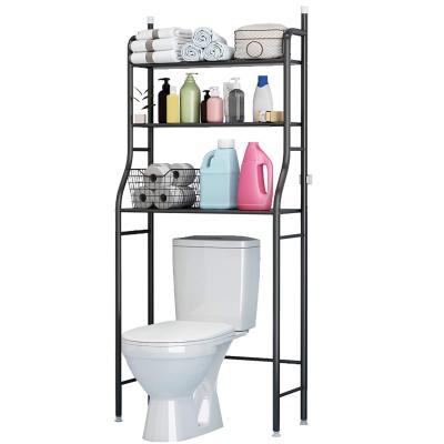 China 3 Layer Metal Toilet Rack Shelf Bathroom Shelf Space Saver Bathroom Space Saver Sustainable Toilet Storage Shelf Over The Toilet Shelf à venda