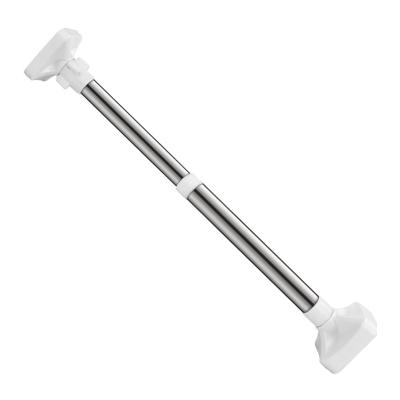 China Wholesale Adjustable 90-160CM Telescopic Curtain Poles, Stainless Steel Support Rod Strong Heavy Duty Telescopic Curtain Rods In Shower for sale