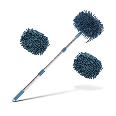 China Car Cleaning 3 in 1 Scrubber Car Wash Telescopic Soft Brush with Long Handle Car Wheel Brush Wash Glove Car Cleaning Brush Tools à venda