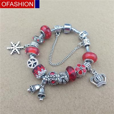 China Fast Delivery New Style Unique Fashion Custom Design Bracelet Charm Silver Crystal Jewelry Custom Bracelet à venda