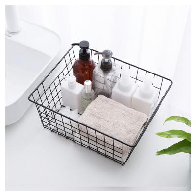 Κίνα Sustainable Grid Storage Baskets, Metal Basket Kitchen Storage Organizer Holder Over Cabinet Door Hanging Basket For Pantry, Bath προς πώληση