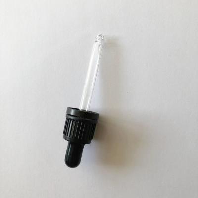 China Non Spill 10ml 20ml 50ml 100ml Plastic Black Essential Oil Serum Dropper for sale