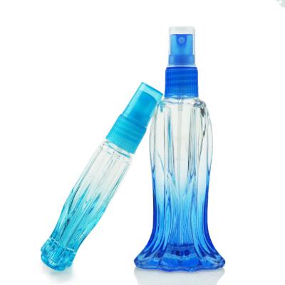 China Lurury Fishtail Shape Glass Perfume Sprayer Bottle With Mist Spayer Cap for sale