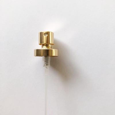 China Non Spill Good Quality Crimp Spray Pump 15mm Gold Perfume Pump Sprayer for sale