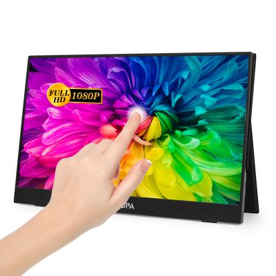 China 15.6inch Touch Screen Portable Portable Laptop Monitor Radio Business Monitor Portable Monitors for sale