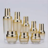 China Multifunctional Glass Cosmetic Pump Bottle for sale