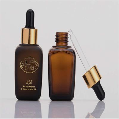 China Multifunctional Glass Essential Oil Dropper Bottle Reusable Practical 30ml 50ml for sale