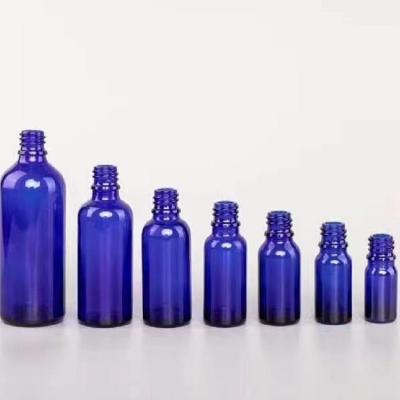 China OEM Blue Spray Bottles For Essential Oils , Durable Essential Oil Glass Bottle 30ml for sale