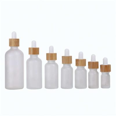 China Sturdy 30ml Frosted Glass Dropper Bottles for sale