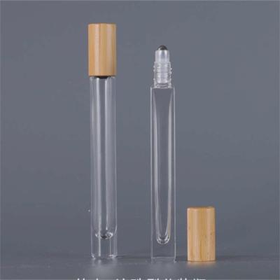 China Ultralight Roller Bamboo Dropper Bottle With Lid Sturdy Environmentally Friendly for sale