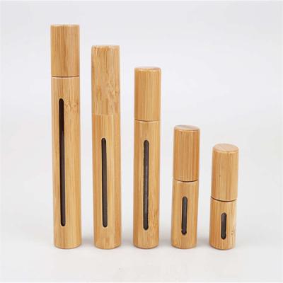 China Lightweight Bamboo Top Roller Bottles For Essential Oil 10ml Multiscene for sale