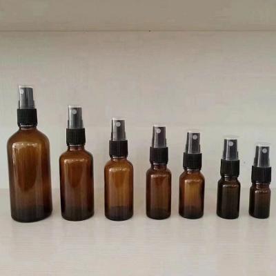 China Practical Colored Amber Glass Spray Bottles Non Toxic Lightweight 4oz 16oz for sale