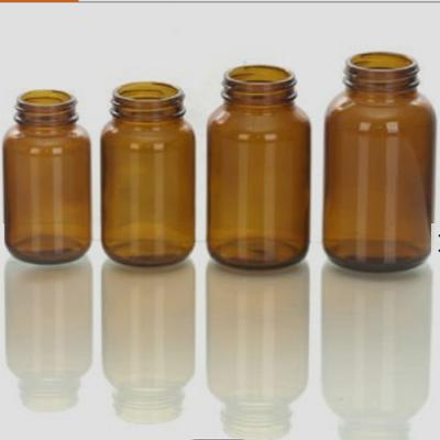 Cina Uso farmaceutico ispessito 30ml-500ml durevole di Amber Round Glass Bottles For in vendita