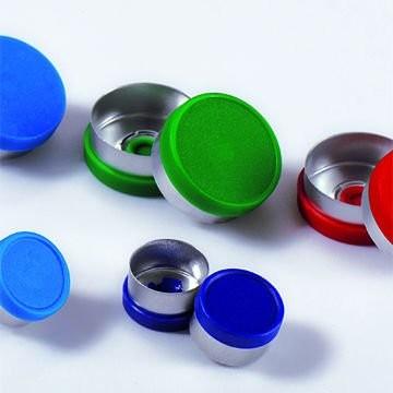 China Practical Vial Flip Off Caps Eco Friendly , Ultralight Aluminium Flip Off Seals for sale