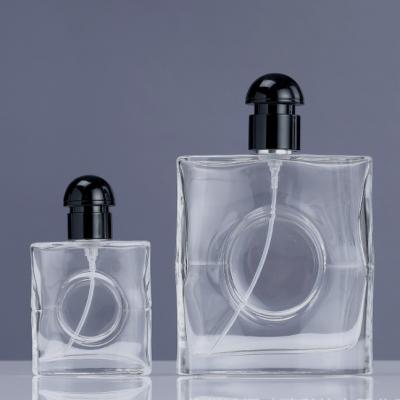 China Thickened Empty Square Glass Perfume Bottles 80ml 100ml Multi Scene for sale