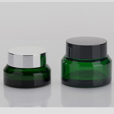 China Lightweight Glass Cosmetic Cream Containers For Skin Care Products 15g 30g for sale