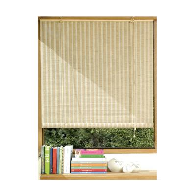 China Day And Night Traditional Mechanical Jute Paper Roll Up Window Curtain Blinds for sale