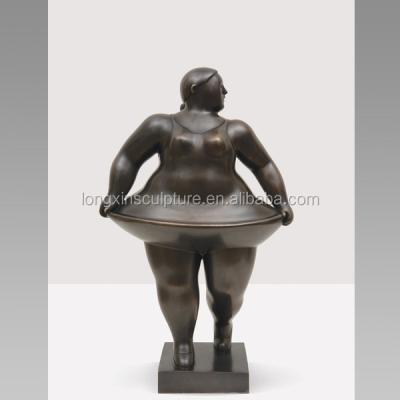 China Sculpture in Europe Fernando Botero Dancing Woman Bronze for sale