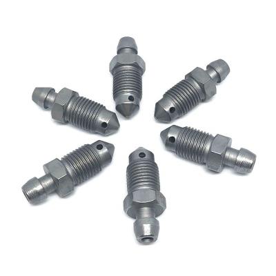 China Very Good Strength And Durability China Factory Motorcycle Brake Pump Oil Drain Screw Exhaust Pipe Screw With Cap for sale