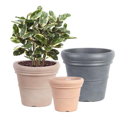 China China factory wholesale cheap modern custom made outdoor flower planter plastic small large gold flower pots suppliers for sale