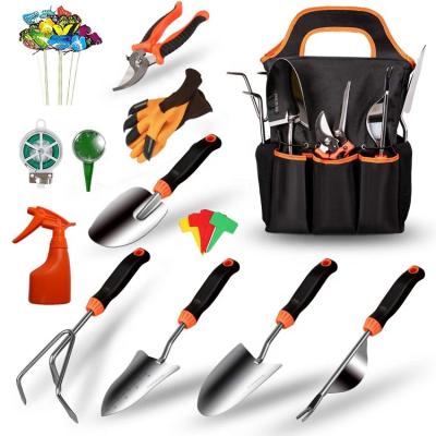 China Garden DIY Tools Garden Tool Kit Stainless Steel Multi Piece 3pc Set Gift Small Gardening Tools Set With Bag for sale