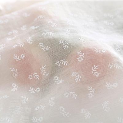 China 2022 Breathable Wedding Lace Plain Eyelet White Embroidery Recycling Fabric for sale