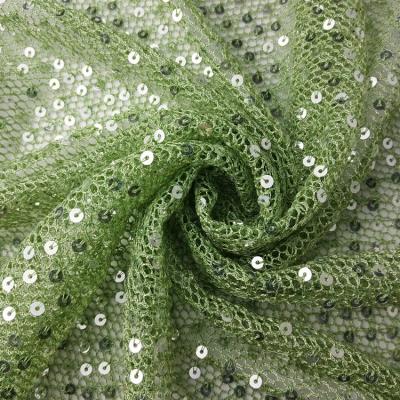 China Mesh fabric 100% vicryl mesh polyester embroidery vicryl mesh dress fabric 2022 light green for sale