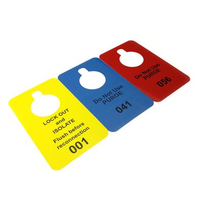 China Club Factory Price Card Making Hotel Hanger Plastic PVC Customized Door Hanger for sale