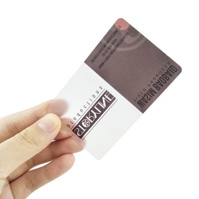 China PVC/ABS/PET/Paper Printable PVC Clear Name Card Namecard Plastic Clear Transparent Cards for sale