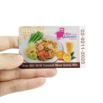 China Promotional Club Plastic/ID Business Card / Transparent PVC Clear Card for sale