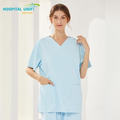 China 0 Carcinogen H&U Hot Sale Plus Size Work Joggers Custom Nursing Scrubs Factory Direct Wholesale Comfortable Scrubs Hospital Uniforms Sets for sale