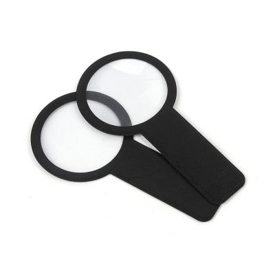 China Protect Eyes Handy Bifocal Lens Double Handle Magnifier Magnifiers Bright Lights For Low Vision for sale