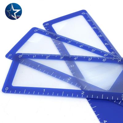 China Protect the eyes PVC locator card reading the elderly lens and the elderly pocket the magnifying lens for sale