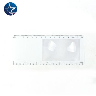 China Protect Eyes Reading Magnify Small Gift Pocket Spot 85*55mm Acrylic 3X Magnifying Lens for sale