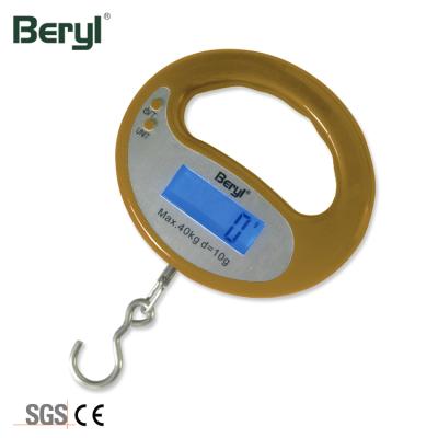 China Hot Sale 40Kg Stainless Steel Hook Home Use Hospital / Travel Weighing Luggage Handle Scale for sale