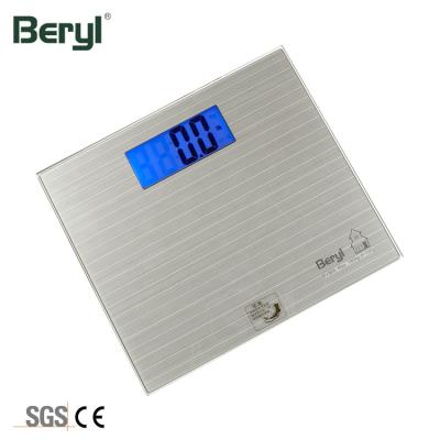 China 6mm tempered new design safty glass platform 180 kg body scale large LCD display electronic scale for sale