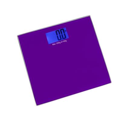 China Tempered Glass+ABS Factory Product 150Kg Plastic LCD Digital Electronic Bathroom Human Body Weigh Scale for sale