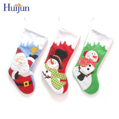 China Wholesale Decorative 20inch Felt Over Door Christmas Stocking Hanger for sale