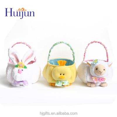 China Decorative Amazon Top Easter Basket with Rabbit Rabbit and Duck and Sheep for sale