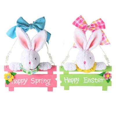 China Bunny Stuffed Toy Easter Craft Easter Festival Decoration New Product Easter Gift Plush Garland for sale