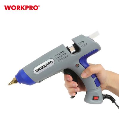 China Muliti-purpose WORKPRO 30W DIY Glue Gun Tools High Temperature Hot Melt Glue Gun with 20pcs Premium Glue Sticks for Decoration for sale