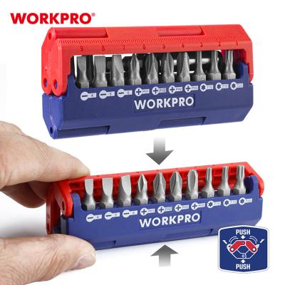 China METRIC 12 PC DRIVER WORKPRO 13PC SCREWDRIVER BIT SET Magnetic Screwdriver Bits and 1pc Cr-V Bits Included Holder for sale