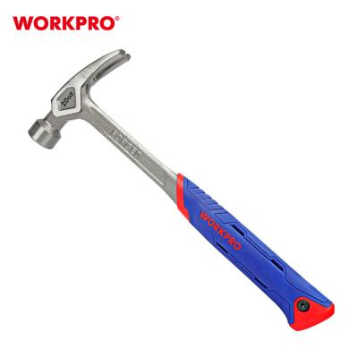 China Air Cushion Hammer WORKPRO Heavy Duty Construction Air Cushion Hammer 20 Ounce Rubberized Non Slip Grip Strike Hammer for sale