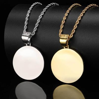 China Hiphop Fashion Zircon Hip-Hop Jewelry Photo Personality Memorabilia Picture Picture Necklace Pendant Chain for sale