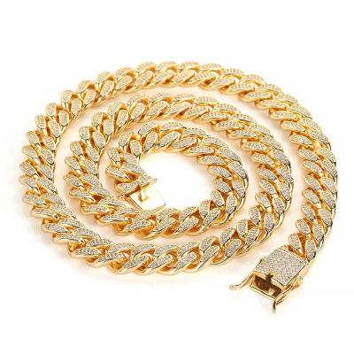 China Wholesale Vintage Cuban 14k Gold Chain Link Chain Stainless Steel Necklace Men's Figaro Figaro Jewelry Custom Made for sale