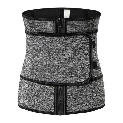 China Custom Made Antibacterial Plus Size 100% Neoprene Waist Trainer Corset Trimmer Fat Burning Ultra Sweat Belt for sale